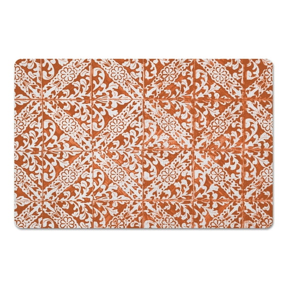 Creative Products Photo Tile Orange 27x18 Floor Mat