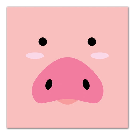 Creative Products Pig Face 24x24 Canvas Wall Art