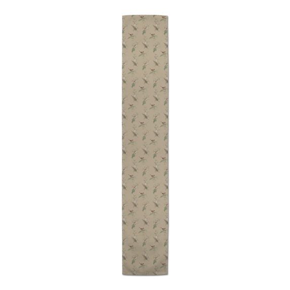 Creative Products Pine Birds on Brown 16 x 90 Cotton Twill Table Runner