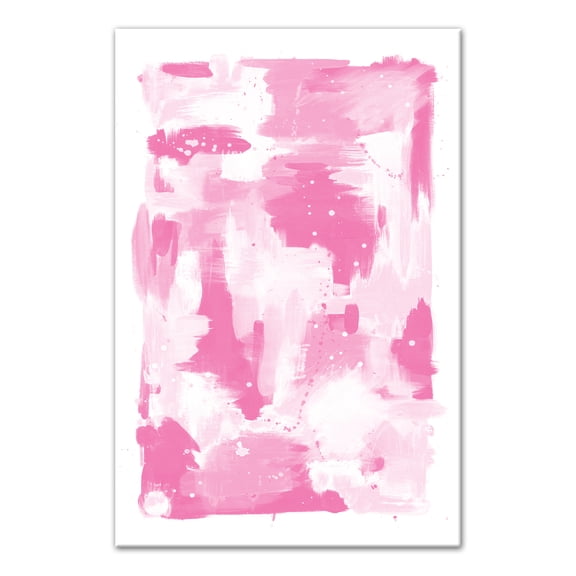 Creative Products Pink Abstract Splash 12x18 Canvas Wall Art