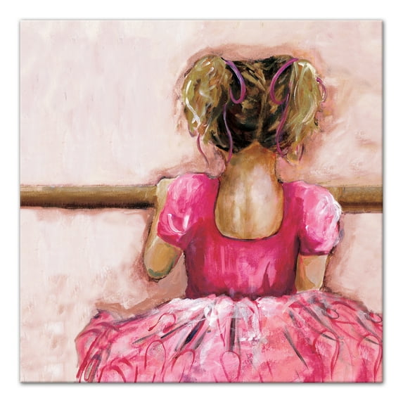 Creative Products Pink Ballerina 16x16 Canvas Wall Art