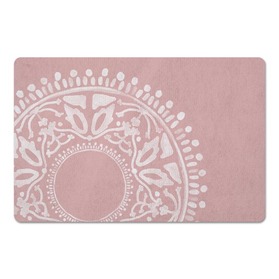 Creative Products Pink Boho Circle 18 x 27 Floor Mat