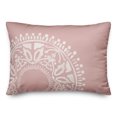 thumbnail image 1 of Creative Products Pink Boho Circle 20 x 14 Spun Poly Pillow, 1 of 3