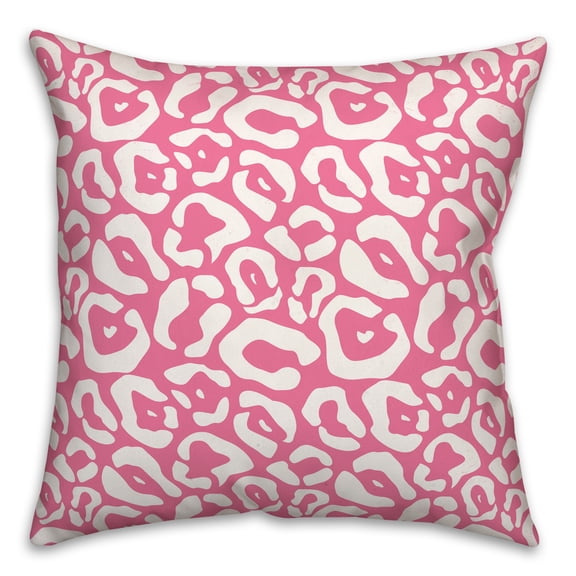 Creative Products Pink Cheetah 16 x 16 Spun Poly Pillow