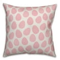 thumbnail image 1 of Creative Products Pink Easter Egg Pattern 18x18 Spun Poly Pillow, 1 of 2