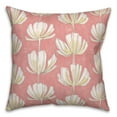 thumbnail image 1 of Creative Products Pink Floral Pattern 18 x 18 Spun Poly Pillow, 1 of 3