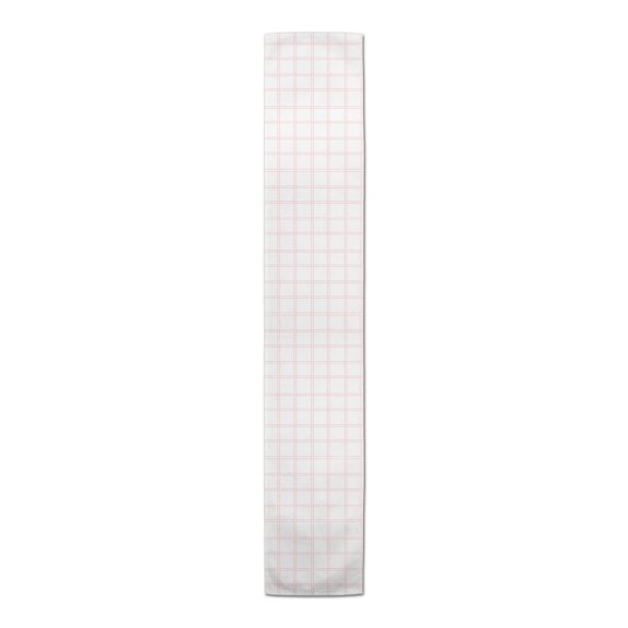 Creative Products Pink Grid Pattern 16x90 Poly Twill Table Runner