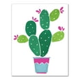 thumbnail image 1 of Creative Products Pink Prickle Cactus 11x14 Canvas Wall Art, 1 of 5