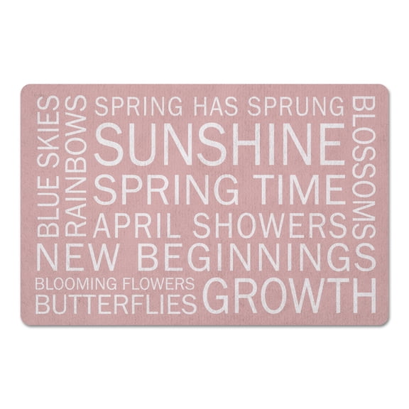 Creative Products Pink Spring Sayings 18 x 27 Floor Mat