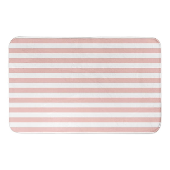 Creative Products Pink Striped 34x21 Bath Mat