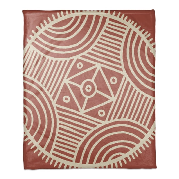 Creative Products Pink Tribal 50 x 60 Coral Fleece Blanket