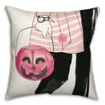 thumbnail image 1 of Creative Products Pink Trick Or Treater 18 x 18 Spun Poly Pillow, 1 of 3