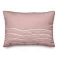 thumbnail image 1 of Creative Products Pink Wavy Lines 20 x 14 Spun Poly Pillow, 1 of 3