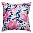 thumbnail image 1 of Creative Products Pink and Blue Forals 18x18 Indoor / Outdoor Pillow, 1 of 2