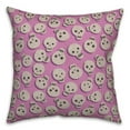 thumbnail image 1 of Creative Products Pinky Skull Pattern 18 x 18 Spun Poly Pillow, 1 of 3