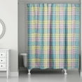thumbnail image 1 of Creative Products Plaid Gray 71 x 74 Shower Curtain, 1 of 2