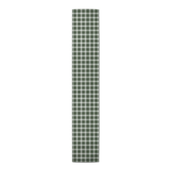 Creative Products Plaid Hunter Green 16x72 Cotton Twill Table Runner