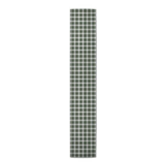 Creative Products Plaid Hunter Green 16x72 Cotton Twill Table Runner