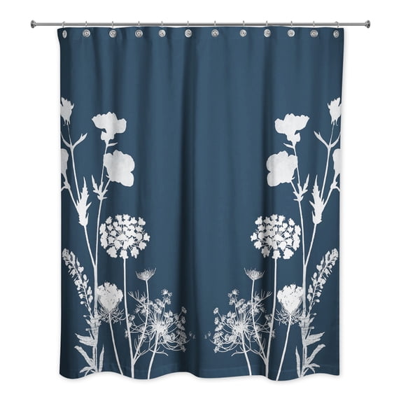 Creative Products Plant Silhouettes 5 71x74 Shower Curtain