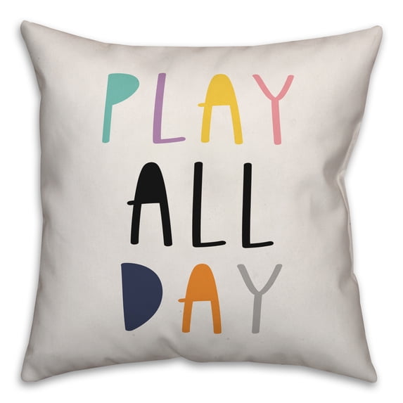 Creative Products Play All Day 16x16 Spun Poly Pillow
