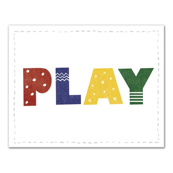 Creative Products Play Blocks 14x11 Canvas Wall Art