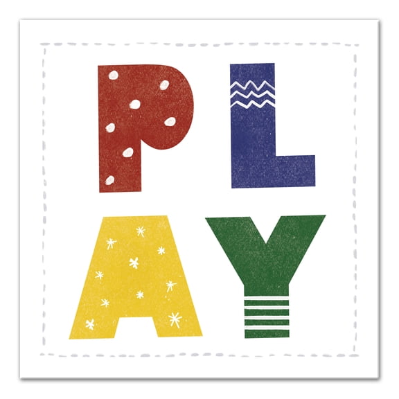 Creative Products Play Blocks 16x16 Canvas Wall Art