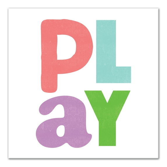 Creative Products Play Letters 20x20 Canvas Wall Art
