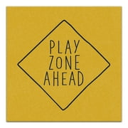 Creative Products Play Zone Ahead Sign 24x24 Canvas Wall Art
