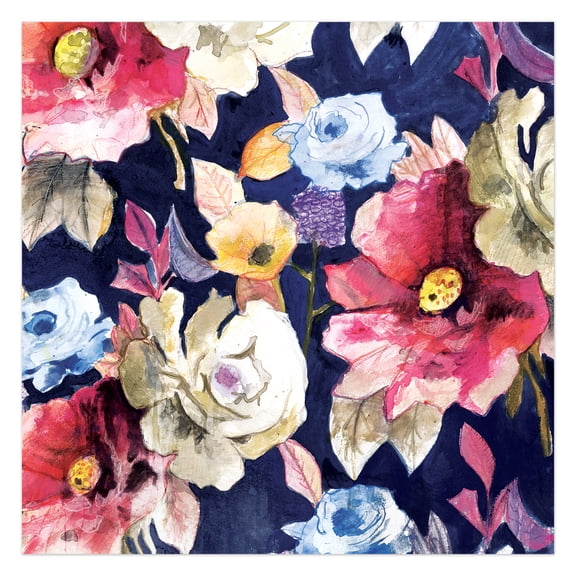 Creative Products Playful Flowers 24x24 Canvas Wall Art