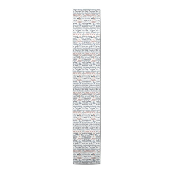 Creative Products Pledge Of Allegiance 16 x 72 Poly Twill Table Runner