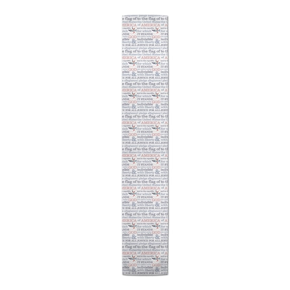 Creative Products Pledge Of Allegiance 16 x 90 Poly Twill Table Runner