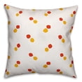 thumbnail image 1 of Creative Products Polka Dots in Red and Yellow 18x18 Spun Poly Pillow, 1 of 2