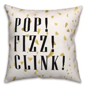 Creative Products Pop Fizz Clink 18x18 Spun Poly Pillow