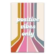 Creative Products Positive Vibes 20x30 Canvas Wall Art