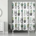 thumbnail image 1 of Creative Products Potted Cacti Print 71x74 Shower Curtain, 1 of 2