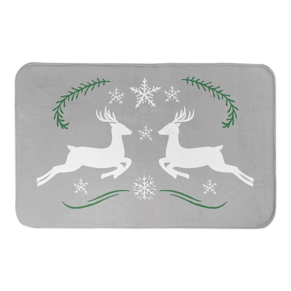Creative Products Prancing Reindeer 34x21 Bath Mat