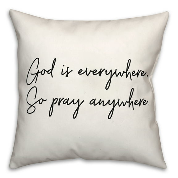 Creative Products Pray Anywhere 18x18 Spun Poly Pillow