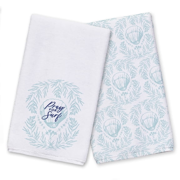 Creative Products Pray For Surf 16 x 25 Tea Towel Set of 2