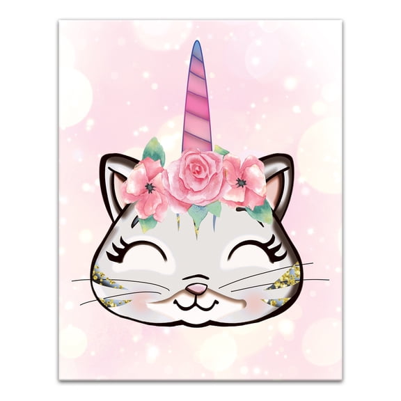 Creative Products Pretty Caticorn 11x14 Canvas Wall Art
