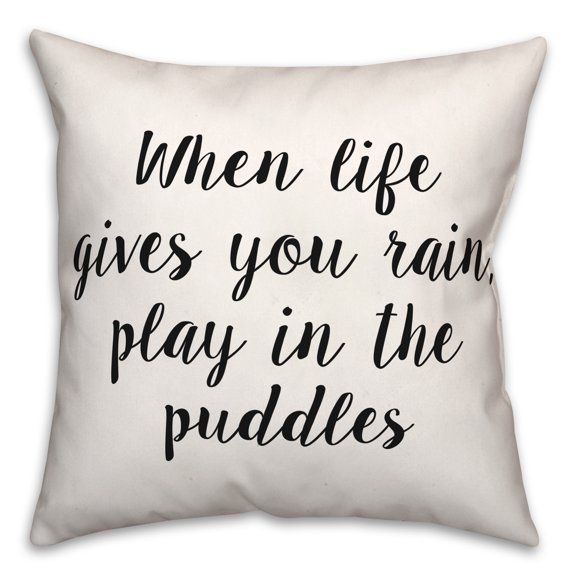 Creative Products Puddles 18x18 Spun Poly Pillow