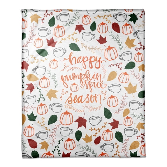 Creative Products Pumpkin Spice Season 50x60 Coral Fleece Blanket