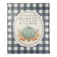 thumbnail image 1 of Creative Products Pumpkin Wishes & Harvest Kisses 50x60 Coral Fleece Blanket, 1 of 3
