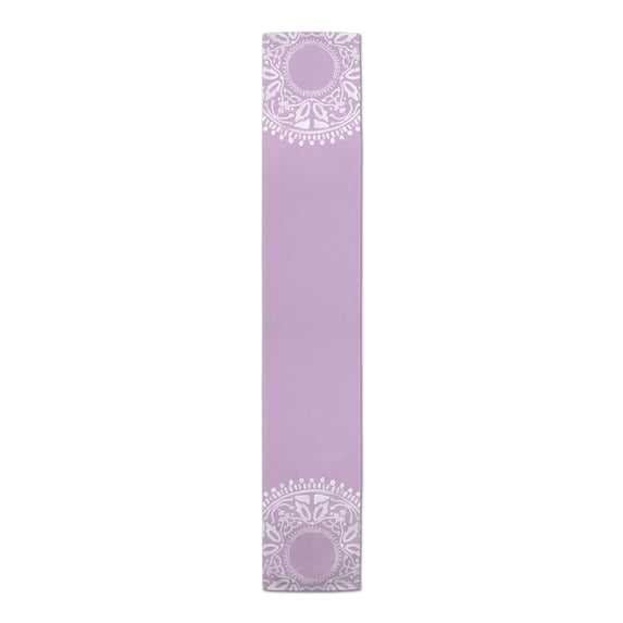 Creative Products Purple Boho Circle 16 x 90 Poly Twill Table Runner
