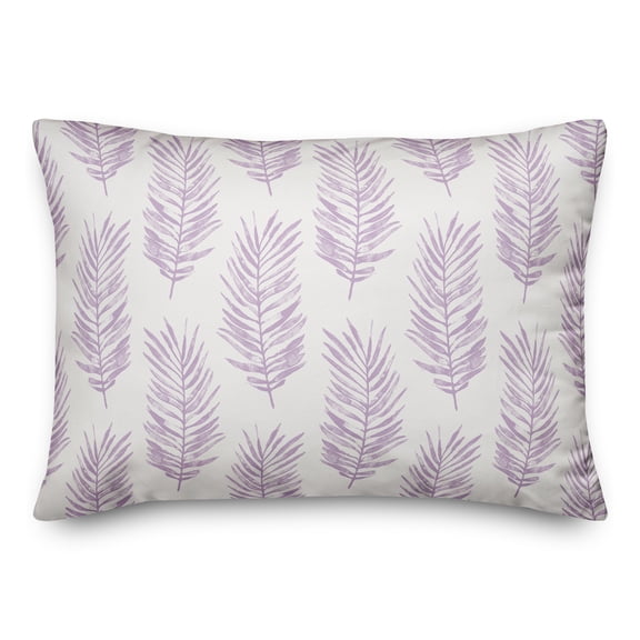 Creative Products Purple Fern Leaves 20 x 14 Indoor / Outdoor Pillow