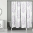 thumbnail image 1 of Creative Products Purple Fern Leaves 71x74 Shower Curtain, 1 of 2