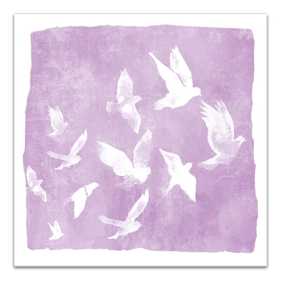 Creative Products Purple Flock 20x20 Canvas Wall Art