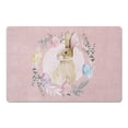 thumbnail image 1 of Creative Products Rabbit Easter Wreath 18 x 27 Floor Mat, 1 of 1