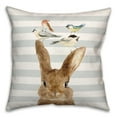 thumbnail image 1 of Creative Products Rabbit and Birds 18x18 Spun Poly Pillow, 1 of 3