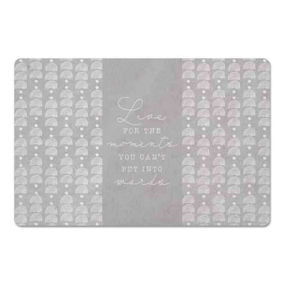 Creative Products Rainbow Pattern Gray 18 x 27 Floor Mat