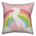 thumbnail image 1 of Creative Products Rainbow Unicorn 16x16 Spun Poly Pillow, 1 of 2